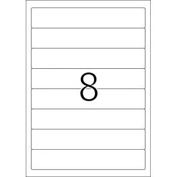 Etichette per dorso di raccoglitori HERMA A4 192x34 mm carta bianca opaca coprente 200 pz.