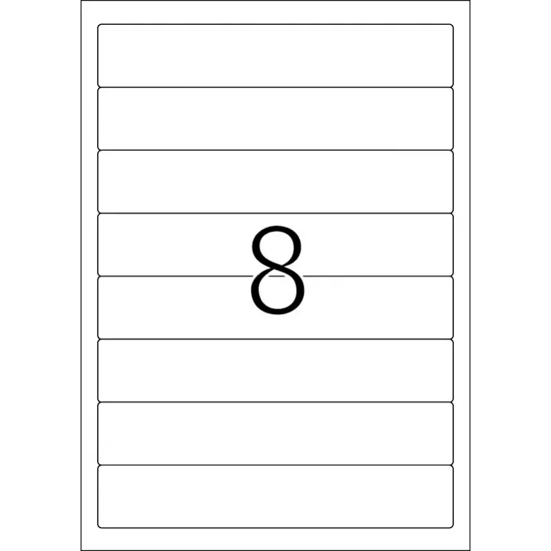 Etichette per dorso di raccoglitori HERMA A4 192x34 mm carta bianca opaca coprente 200 pz.