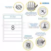 Etichette per dorso di raccoglitori HERMA A4 192x34 mm carta bianca opaca coprente 200 pz.