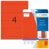 Etichette per fascicoli HERMA A4 192x61 mm rosso carta opaca coprente 80 pz.