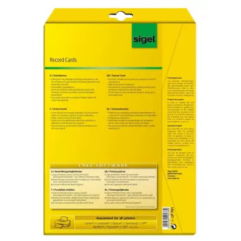 Etichetta non adesiva Sigel LP701 160 pz. bianco rettangolare