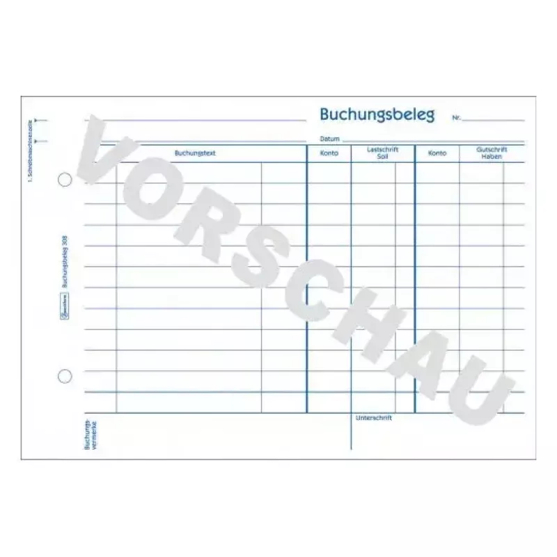 Registro amministrativo Avery 308 blu bianco