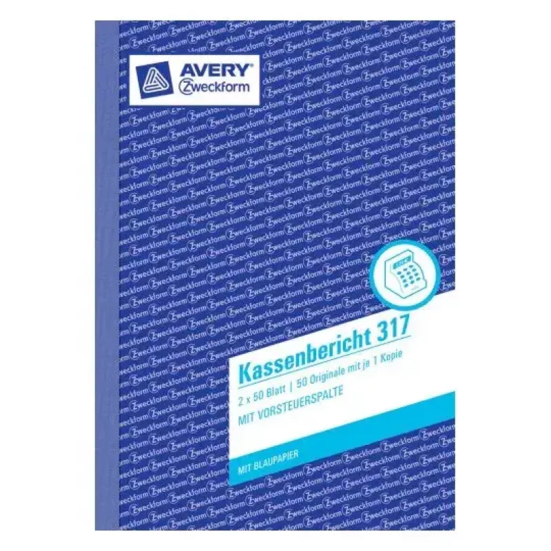 Registro amministrativo Avery 317 blu bianco