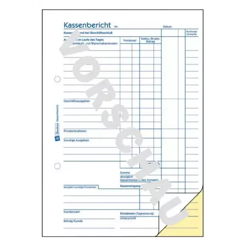Registro amministrativo Avery 317 blu bianco