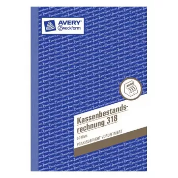 Registro amministrativo Avery 318 blu-bianco