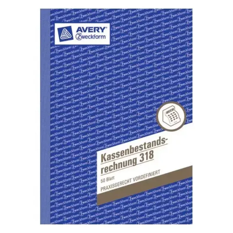 Registro amministrativo Avery 318 blu-bianco