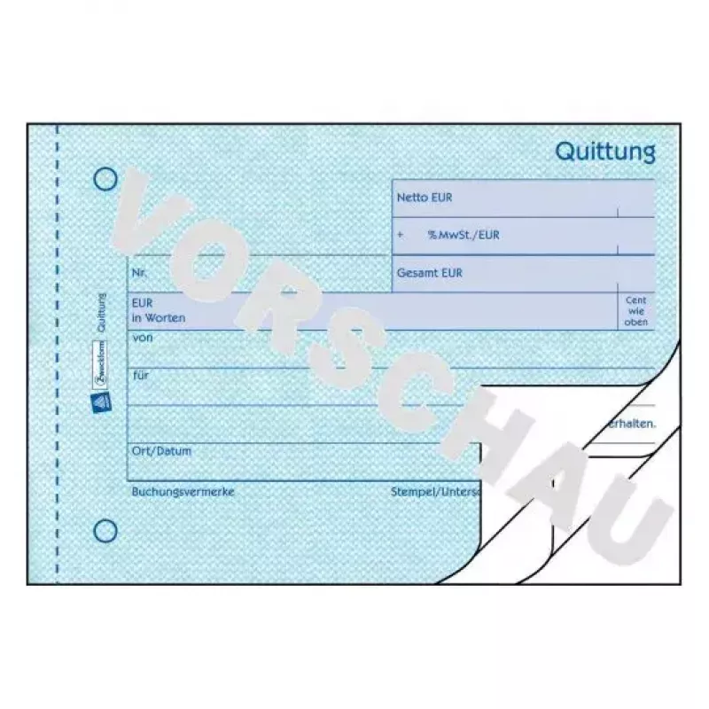 Avery Zweckform 333 Blocco ricevute (Quittung), IVA indicata separatamente