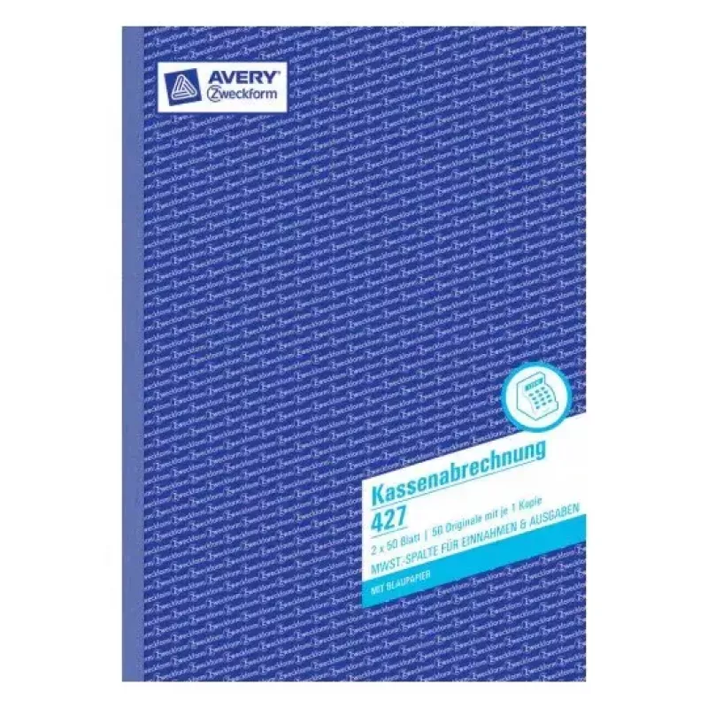 Registro amministrativo Avery 427 blu bianco