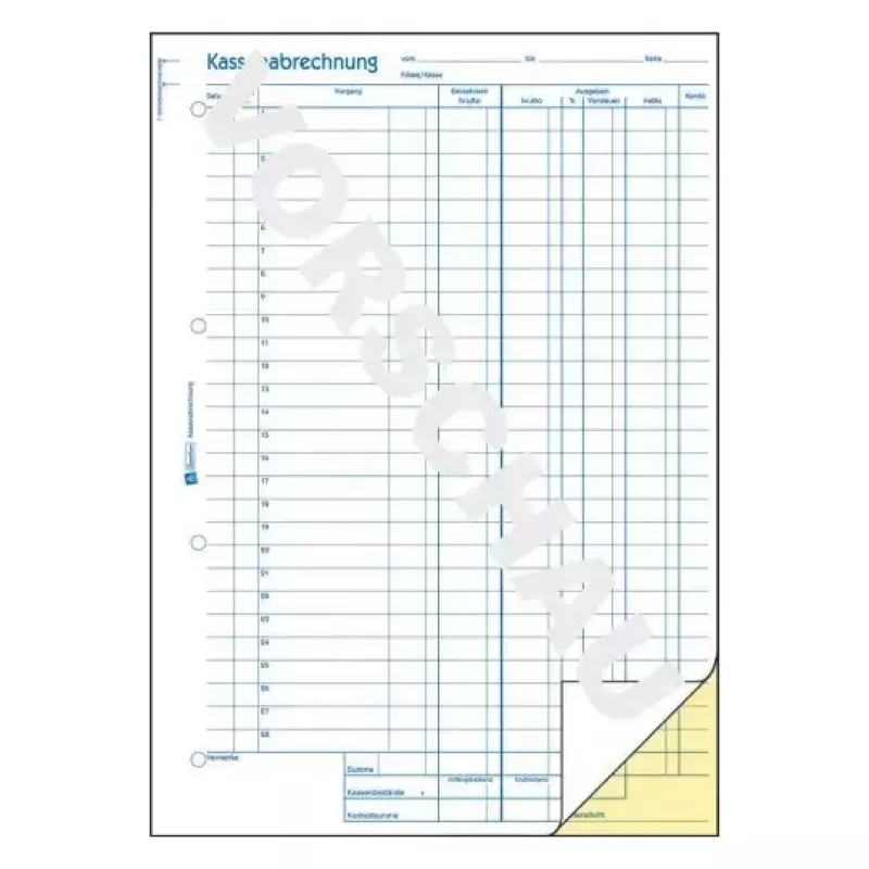 Registro amministrativo Avery 428 blu bianco giallo