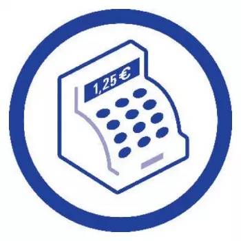 Registro amministrativo Avery 452 blu bianco