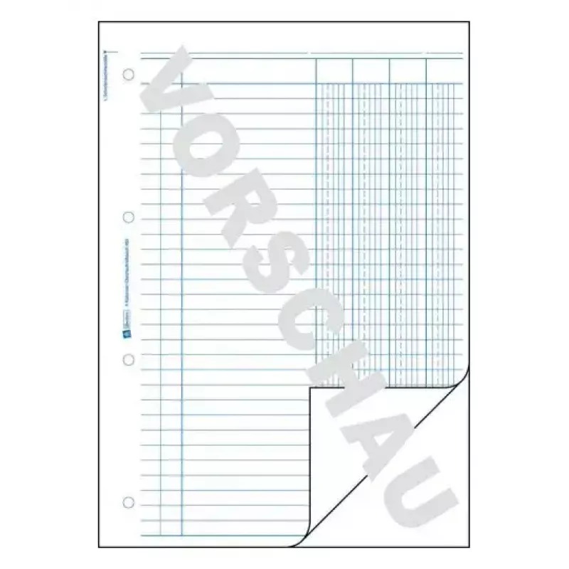 Registro amministrativo Avery 452 blu bianco