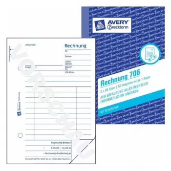 Registro amministrativo Avery 706 bianco