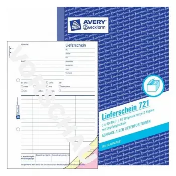 Registro amministrativo Avery 721 blu bianco