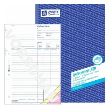 Registro amministrativo Avery 728 blu multicolore bianco