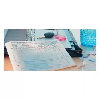 Registro amministrativo Avery 740 blu bianco