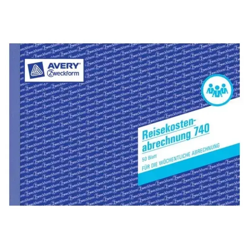Registro amministrativo Avery 740 blu bianco