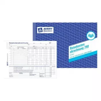 Registro amministrativo Avery 740 blu bianco