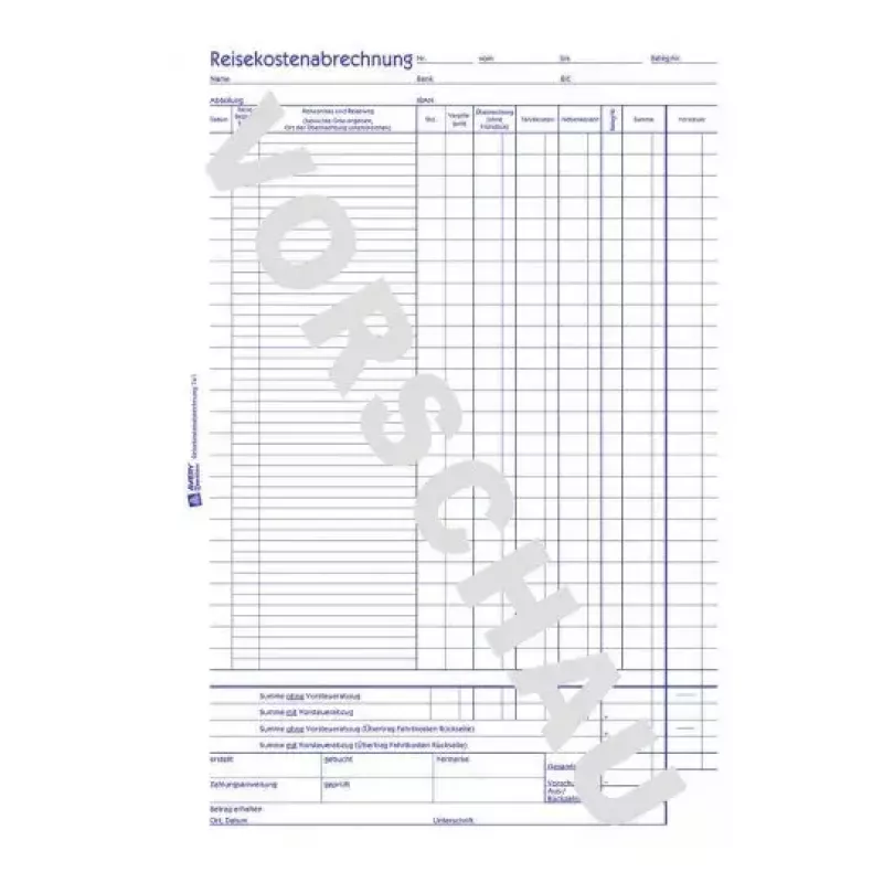 Registro amministrativo Avery 741 blu bianco