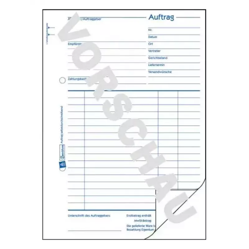 Registro amministrativo Avery 756 blu bianco