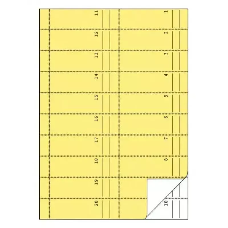 Registro amministrativo Avery 842 blu giallo