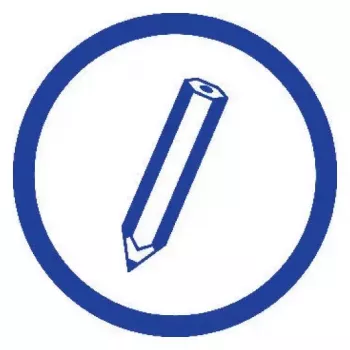 Quaderno A5 Avery 904 50 fogli blu bianco