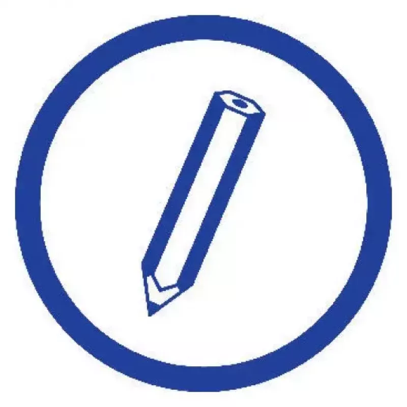 Quaderno A5 Avery 904 50 fogli blu bianco