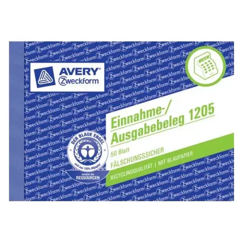 Registro amministrativo Avery 1205 blu bianco
