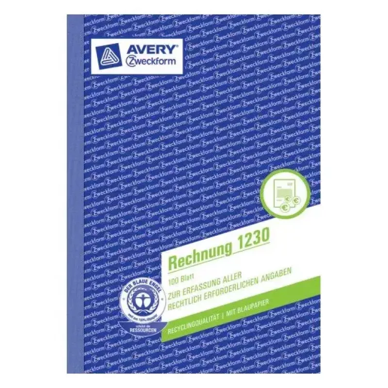 Registro amministrativo Avery 1230 blu bianco