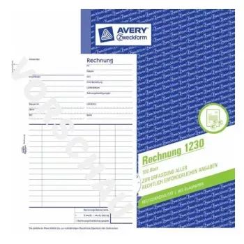Registro amministrativo Avery 1230 blu bianco