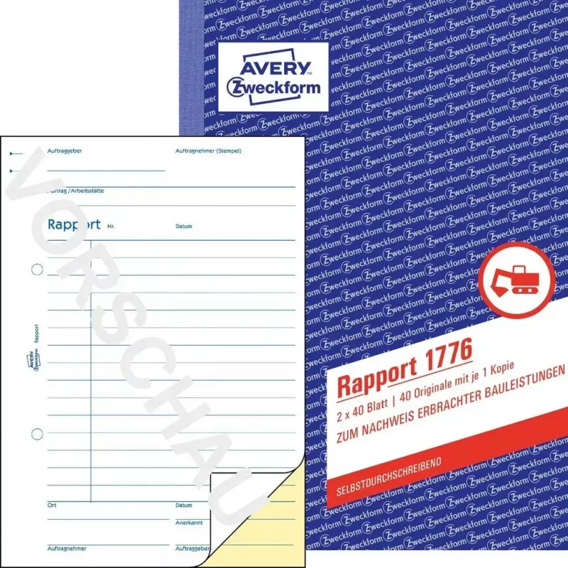 Libro formulario contabile A5 Avery 1776