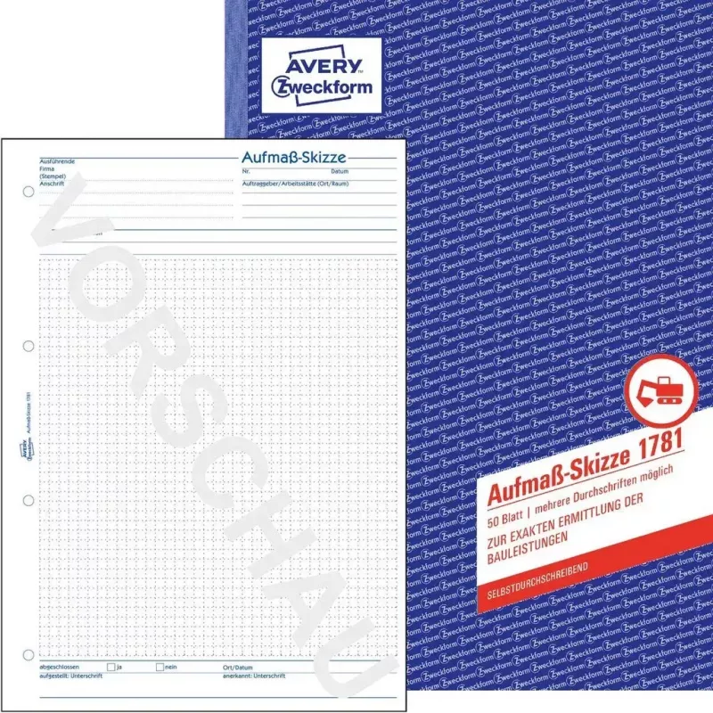 Libro/formulario contabile AVERY 1781 A4 50 pagine