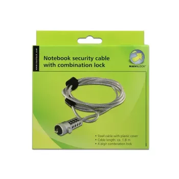 Lucchetto per cavo Navilock 20643 argento 1,8 m