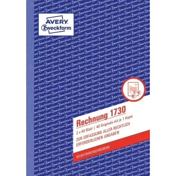 Registro contabile AVERY 1730-5 A5 40 pagine