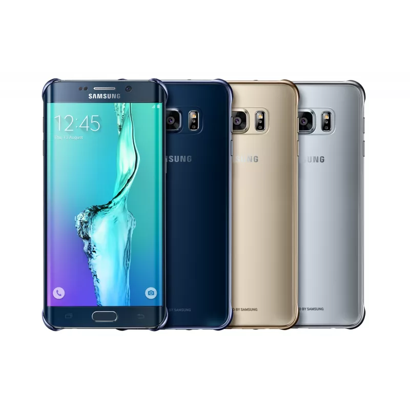 Samsung Clear Cover EF-QG928 cover posteriore per Galaxy S6 edge+, argento, trasparente