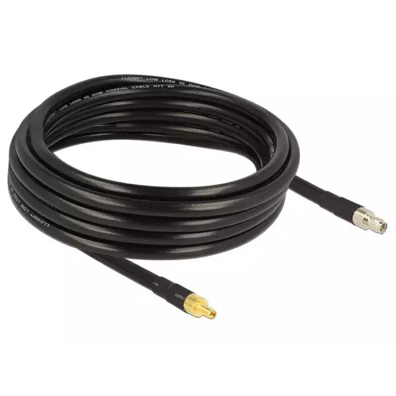Cavo coassiale DeLOCK 5m SMA/SMA CFD400 LLC400 nero