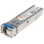 Modulo ricetrasmettitore Intellinet ottico, fibra Gigabit WDM bidirezionale SFP, porta single-mode 1000Base-Lx (LC), 10 km, lunghezze d'onda: ricezione (RX) 1550 nm e trasmissione (TX) 1310 nm, WDM (Rx1550/Tx1310), conforme MSA, equivalente a Cisco GLC-BX-U, Ethernet, fibra ottica