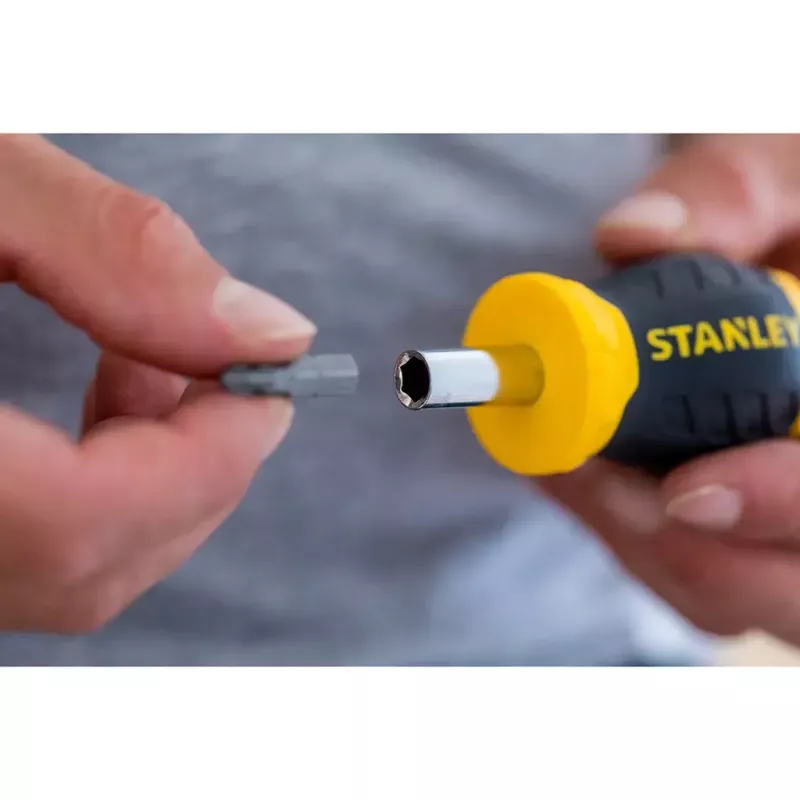 Cacciavite Stanley Stubby Multibit Ratcheting 0-66-358