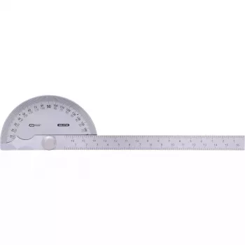 Goniometro semicircolare KS Tools 300.0700 acciaio inox opaco 220 mm