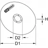Accessorio per smerigliatrice angolare KS Tools 337.2005 1 pz