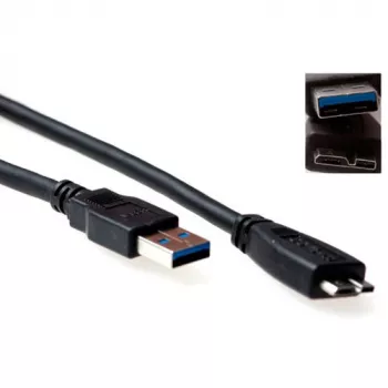 USB 3.0 connettore maschio A - connettore maschio USB Micro B 1,00 m ACT SB3029