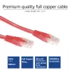ACT rosso 10 metri cavo patch U/UTP CAT6 con connettori RJ45