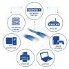ACT blu 1 metro cavo patch U/UTP CAT6 con connettori RJ45