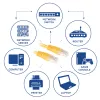 ACT giallo 2 metri cavo patch U/UTP CAT6 con connettori RJ45
