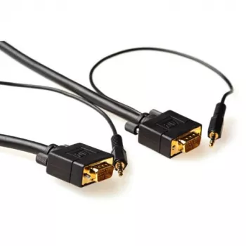 ACT Cavo VGA + audio ad alte prestazioni da 10 metri, connettore-connettore