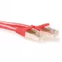 ACT Cavo patch LSZH SFTP CAT6A da 30 metri rosso senza fermo con connettori RJ45