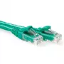 Cavo patch ACT verde 1 metro U/UTP CAT6A senza linguetta con connettori RJ45