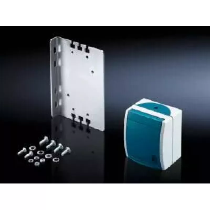 Rittal DK 7280.100 Presa di servizio per telaio armadio, Schuko CEE 7/3 tipo F, 16 A, con staffa di montaggio