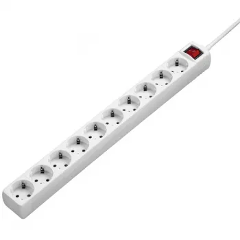 Hama 00137234 protezione da sovratensione bianco 10 prese AC 230 V 3 m