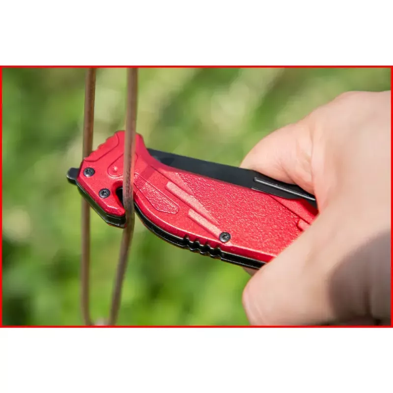 Coltello tascabile Camper/Scout KS Tools 907.2220 nero rosso