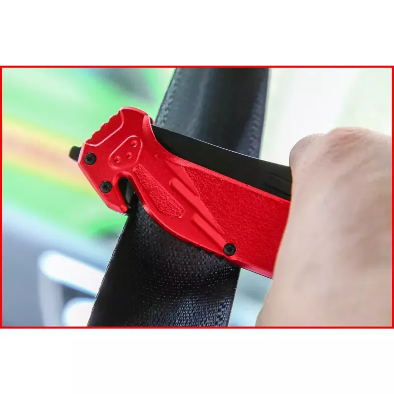 Coltello tascabile Camper/Scout KS Tools 907.2220 nero rosso